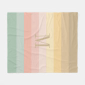 Paaskleur strepen patroon fleece deken (Voorkant (Horizontaal))