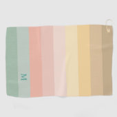 Paaskleur strepen patroon golfhanddoek (Horizontaal)