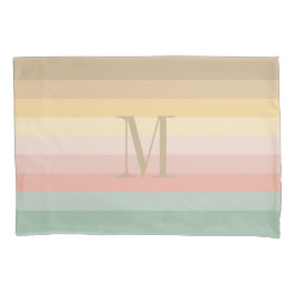 Paaskleur strepen patroon kussensloop