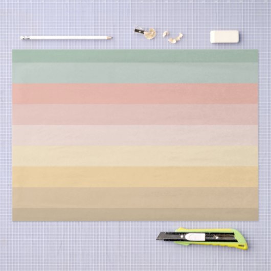 Paaskleur strepen patroon tissuepapier (Craft)