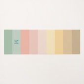 Paaskleur strepen patroon yogamat (Achterkant (horizontaal))