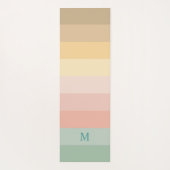 Paaskleur strepen patroon yogamat (Achterkant)