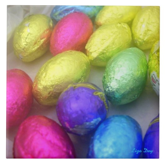 Paaskleuren Trivet/Tegel Tegeltje (Voorkant)