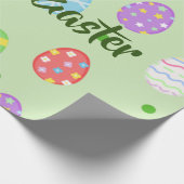 Paaskleurige eieren cadeaupapier (Hoek)