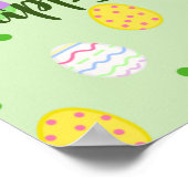 Paaskleurige eieren poster (Hoek)