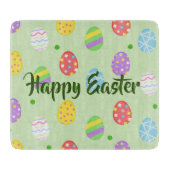 Paaskleurige eieren snijplank (Voorkant)
