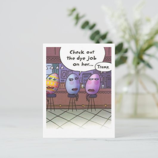 Paaskleurstofklus Feestdagenkaart (Staand voorkant)