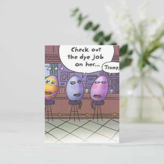 Paaskleurstofklus Feestdagenkaart (Staand voorkant)