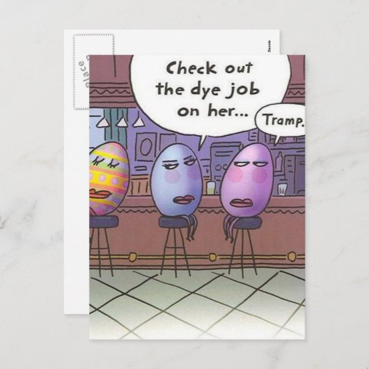 Paaskleurstofklus Feestdagenkaart (Voorkant / Achterkant)