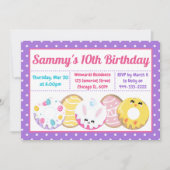 Paaskoekjes Donuts en Sweets Birthday Party Kaart (Voorkant)