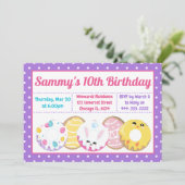 Paaskoekjes Donuts en Sweets Birthday Party Kaart (Staand voorkant)