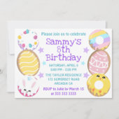 Paaskoekjes en koekjes, feest kaart (Voorkant)