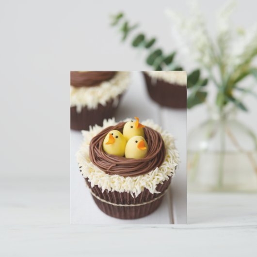 paaskoekjes feestdagenkaart (Staand voorkant)