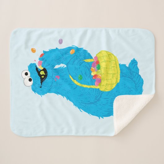 Paaskoekjesmonster Sherpa Deken (Voorkant (horizontaal))