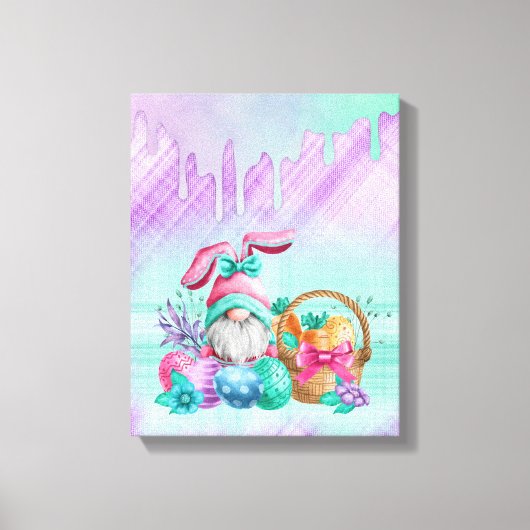 paaskoepel met mandeieren canvas afdruk (Voorkant)