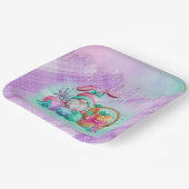 paaskoepel met mandeieren papieren bordje (Gebogen)