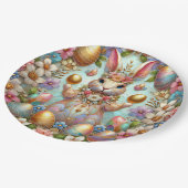 PAASKONIJN 3D ~ Pastels~ Papieren Bordje (Gekanteld)