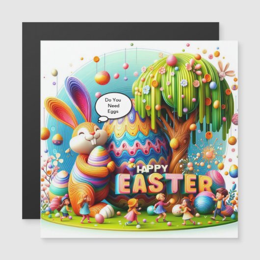 Paaskonijn altijd hoop en magie (Voorkant / Achterkant)