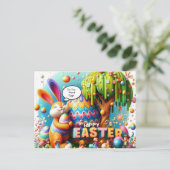 Paaskonijn altijd hoop en magie feestdagenkaart (Staand voorkant)