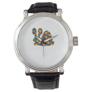 Paaskonijn Autisme Bewustzijn Puzzel Stuk Autist Horloge
