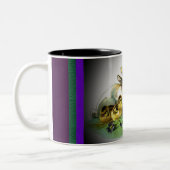 paaskonijn, Baby en bloemen, ZSSG Tweekleurige Koffiemok (Links)