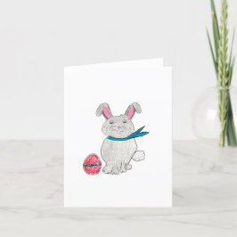 Paaskonijn Bedankkaart