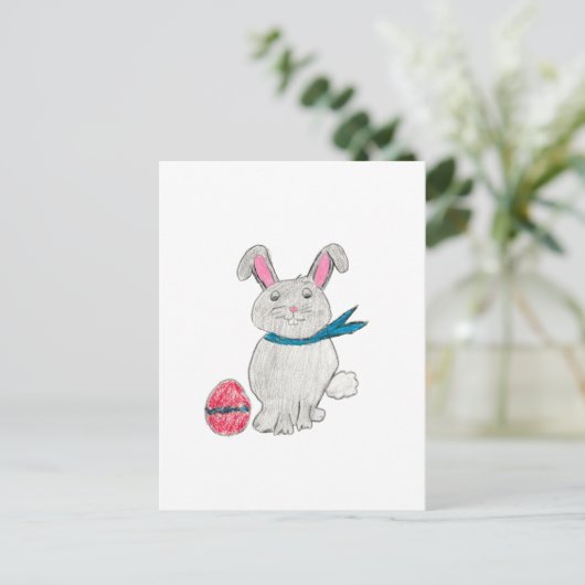 Paaskonijn Briefkaart (Staand voorkant)