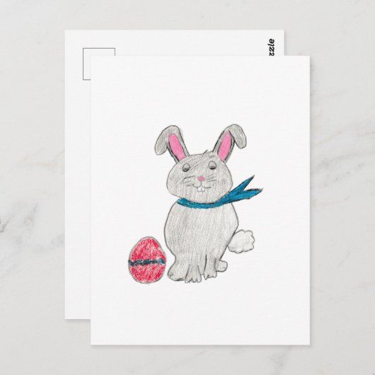 Paaskonijn Briefkaart (Voorkant / Achterkant)