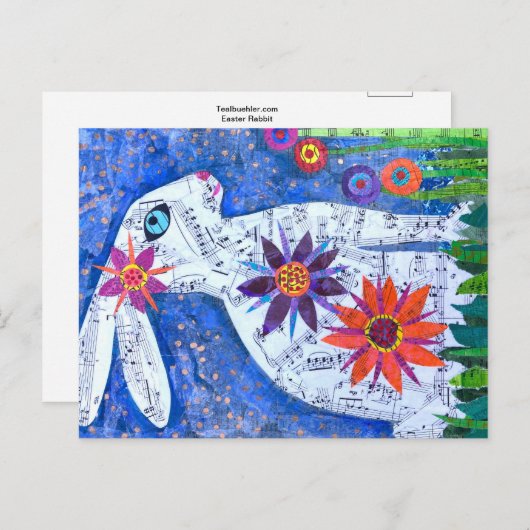 Paaskonijn Briefkaart (Voorkant / Achterkant)