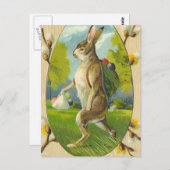  paaskonijn briefkaart (Voorkant / Achterkant)