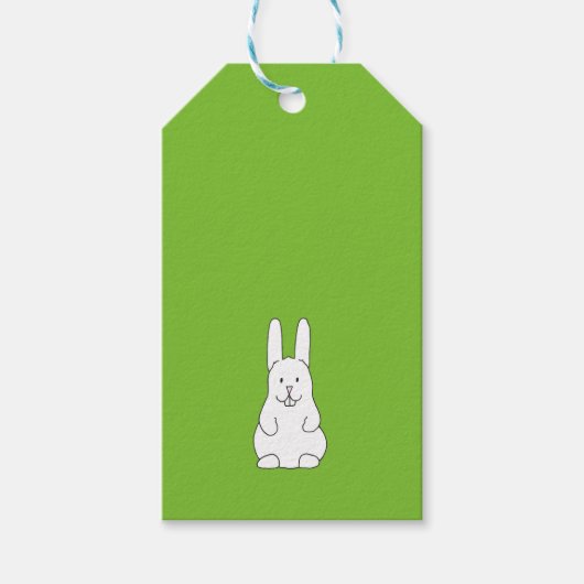 Paaskonijn Cadeaulabel (Voorkant)