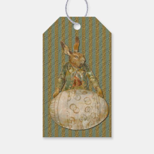 paaskonijn cadeaulabel (Voorkant)