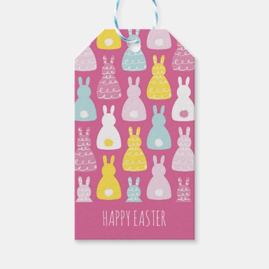 Paaskonijn Cadeaulabel (Voorkant)