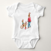  paaskonijn Decoratieve eierwt Romper (Voorkant)