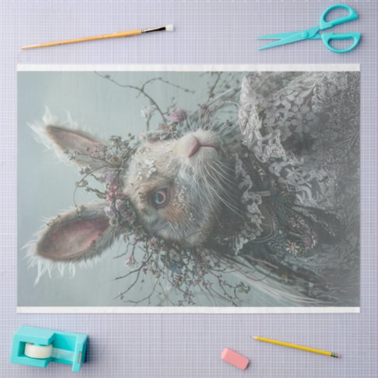 paaskonijn decoupage tissuepapier (Craft)