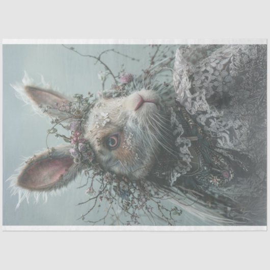 paaskonijn decoupage tissuepapier (Voorkant)