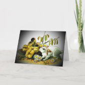  paaskonijn en Baby, ZSSG Feestdagen Kaart (Voorkant)