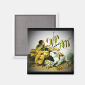  paaskonijn en Baby, ZSSG Magneet (Voorkant / Achterkant)