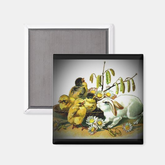  paaskonijn en Baby, ZSSG Magneet (Voorkant / Achterkant)