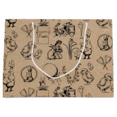 paaskonijn en baksteenkraft Brown Groot Cadeauzakje (Voorkant)