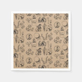  paaskonijn en baksteenkraft Brown Servet (Voorkant)