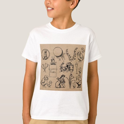 paaskonijn en baksteenkraft Brown T-shirt (Voorkant)