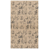  paaskonijn en baksteenkraft Brown Tafelkleed (Voorkant)