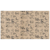  paaskonijn en baksteenkraft Brown Tafelkleed (Voorkant (Horizontaal))