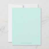 Paaskonijn en een hete ballonjacht op eicellen bedankkaart (Achterkant)