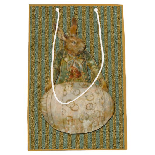 paaskonijn en eieren medium cadeauzakje (Voorkant)