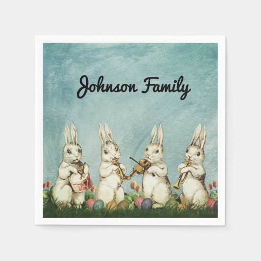 paaskonijn en eieren servet (Voorkant)