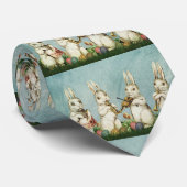 paaskonijn en eieren stropdas (Opgerold)