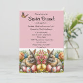 Paaskonijn en Eierjacht Vakantie Kaart (Staand voorkant)