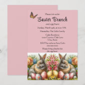 Paaskonijn en Eierjacht Vakantie Kaart (Voorkant / Achterkant)